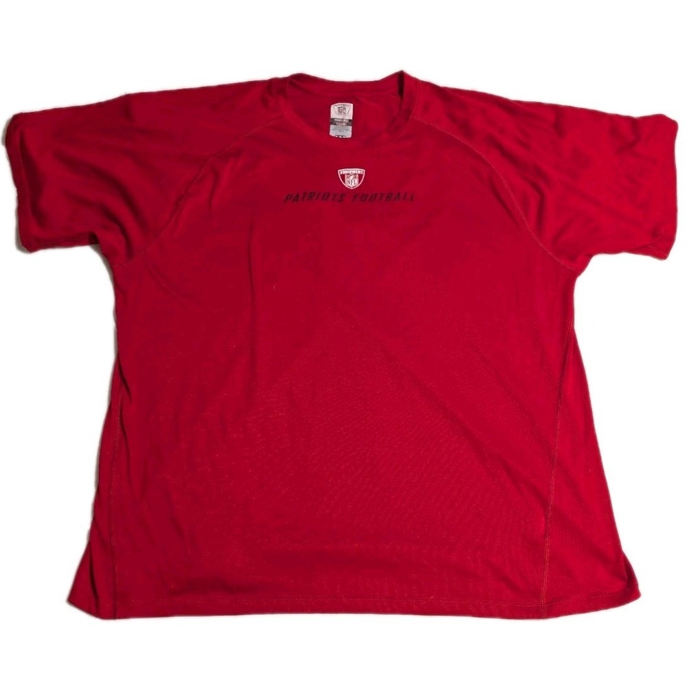 Reebok NFL New England Patriots Football Shirt Mens 2XL Red Athletic Training...